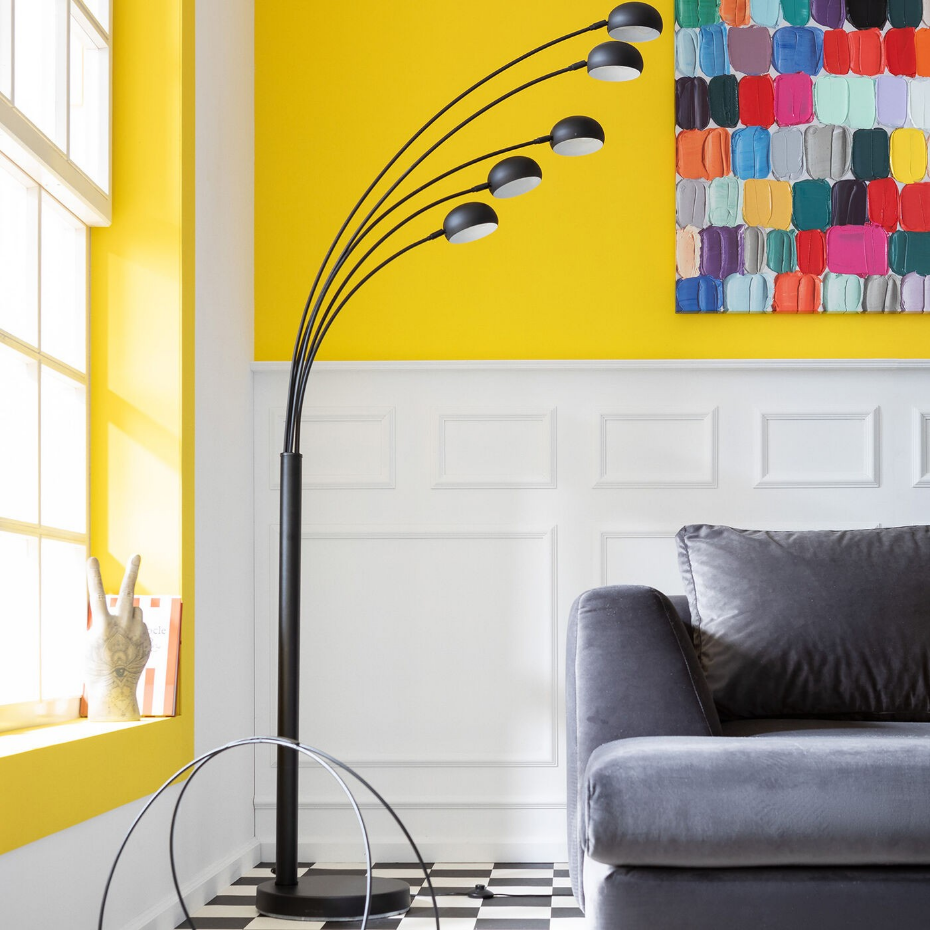 Lampadaire en acier 201cm, FIVE FINGERS