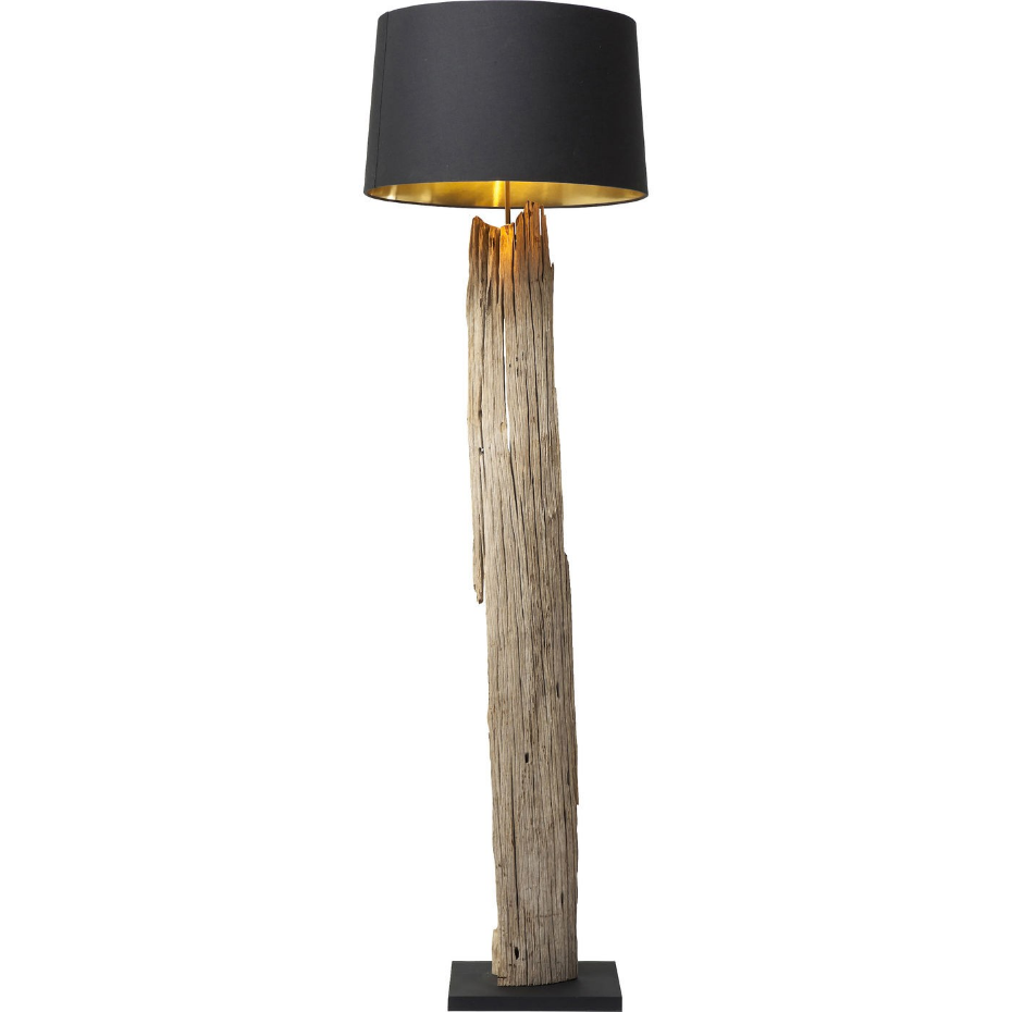 Lampadaire en bois flotté et coton, NATURE STRAIGHT